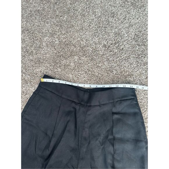 J. Crew Reimagined High-Rise Pleated Linen Blend Pants Black Pull On Flowy 6 - Picture 7 of 11